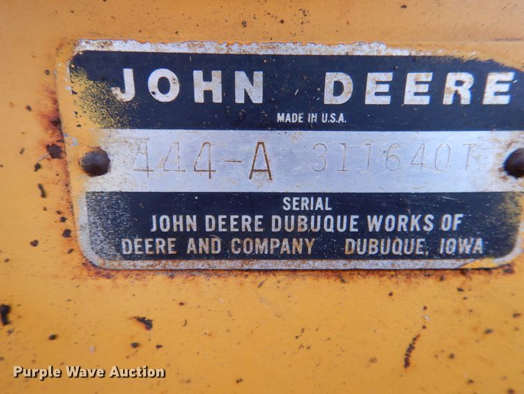 image for item FR9584 1979 John Deere JD444  wheel loader