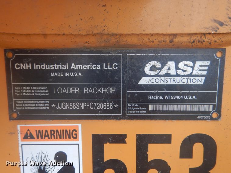 image for item HE9728 Case 580 Super N  backhoe