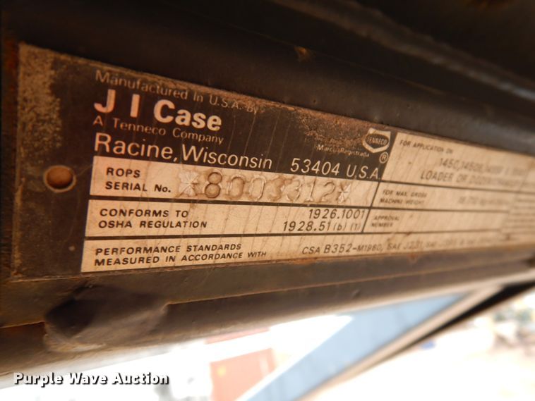 image for item HR9041 1989 Case 1550  dozer