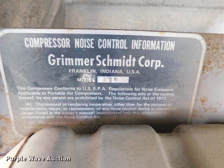 image for item HX9304 Grimmer Schmidt 105  air compressor