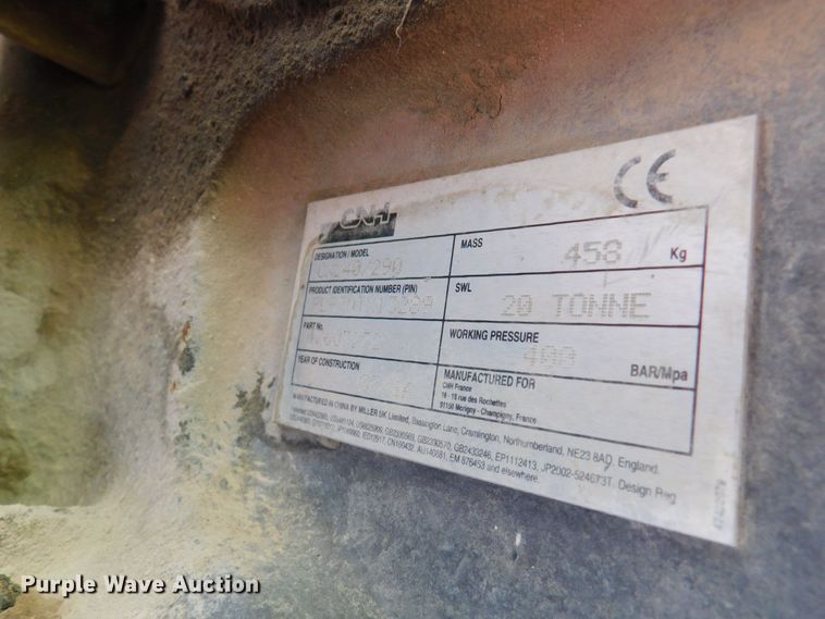 image for item HX9305 2014 CNH CX240/290  hydraulic quick coupler