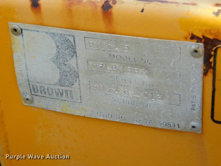 image for item HX9315 Brown Bear RM24B 6'W skid steer compost aerator