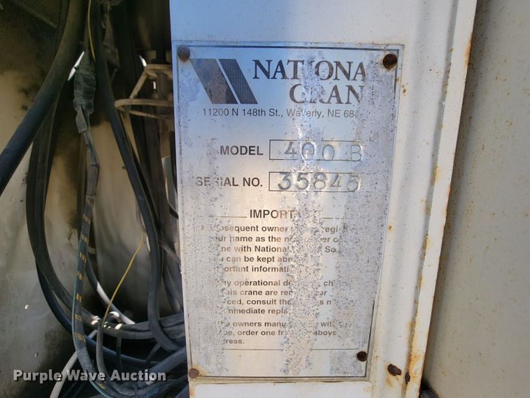 image for item IF9766 National Crane 400B  truck crane