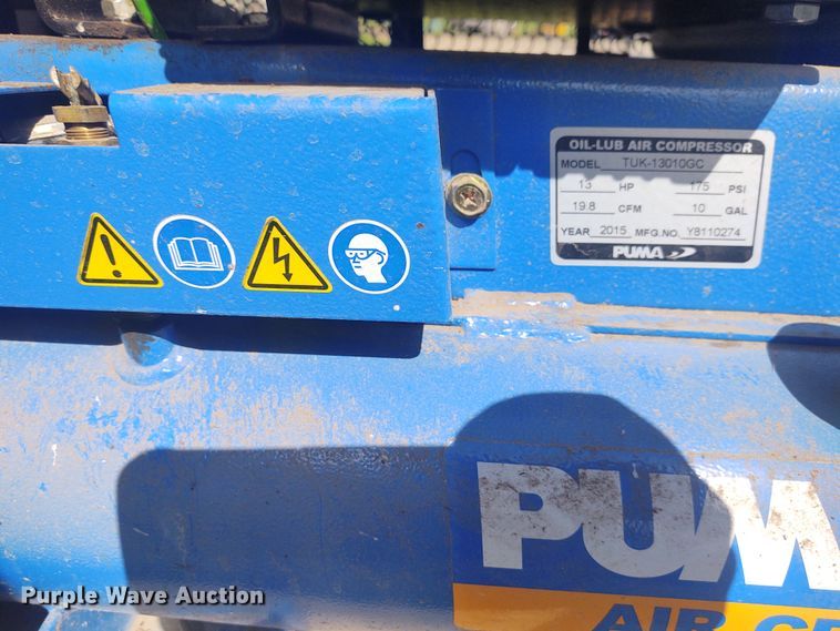 image for item IK9319 2015 Puma TUK-13010GC  air compressor/generator