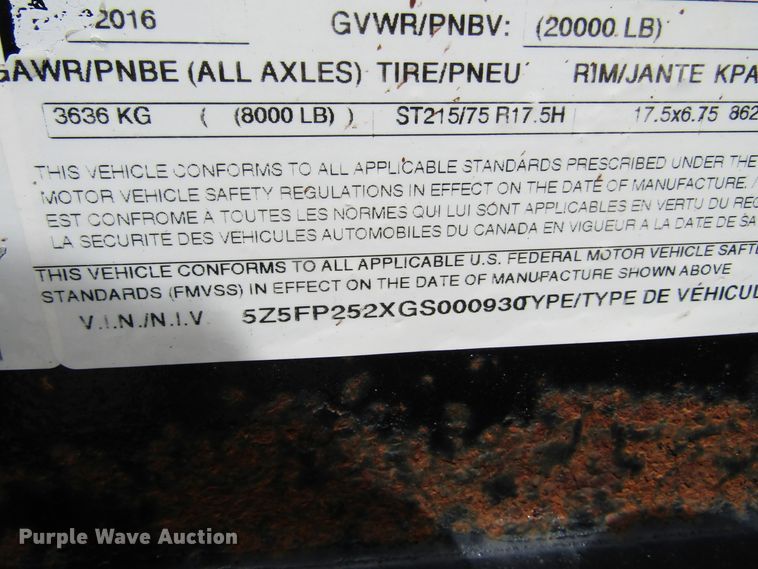 image for item IL9391 2016 Appalachian  tilt deck equipment trailer