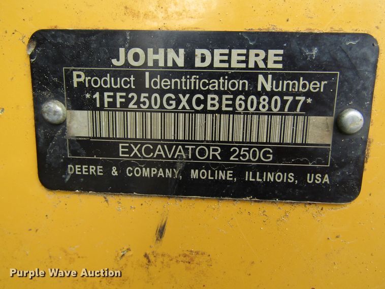 image for item IL9394 2011 John Deere 250G LC  excavator