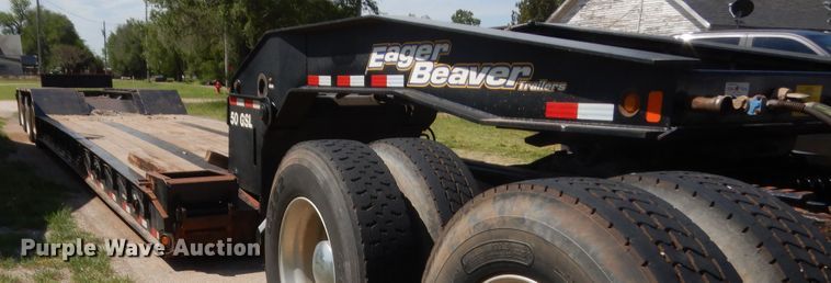 image for item IP9759 2017 Eager Beaver 50GL  lowboy equipment trailer