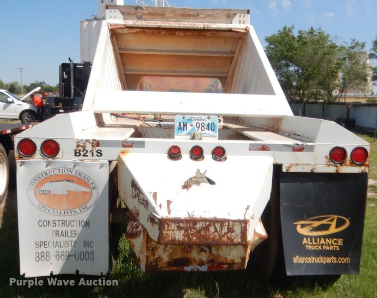 image for item IP9760 2012 Construction Trailer Specialists EDT42LW  bottom dump trailer