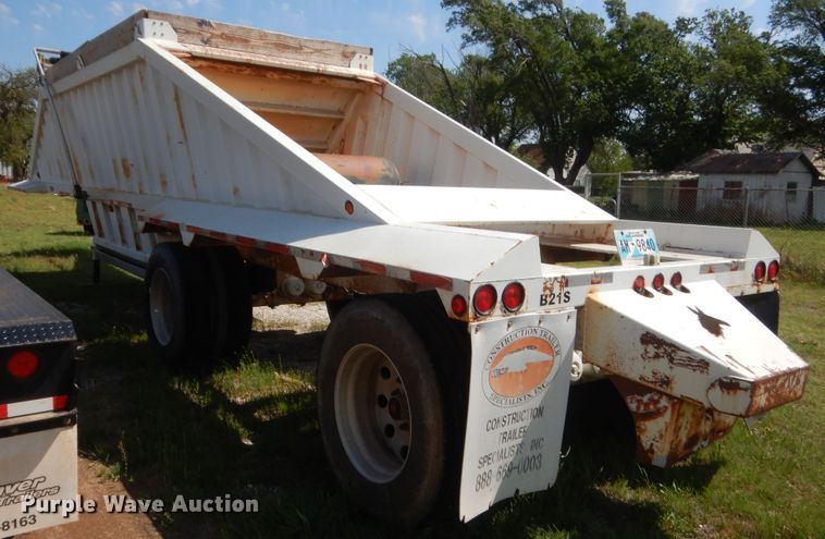 image for item IP9760 2012 Construction Trailer Specialists EDT42LW  bottom dump trailer