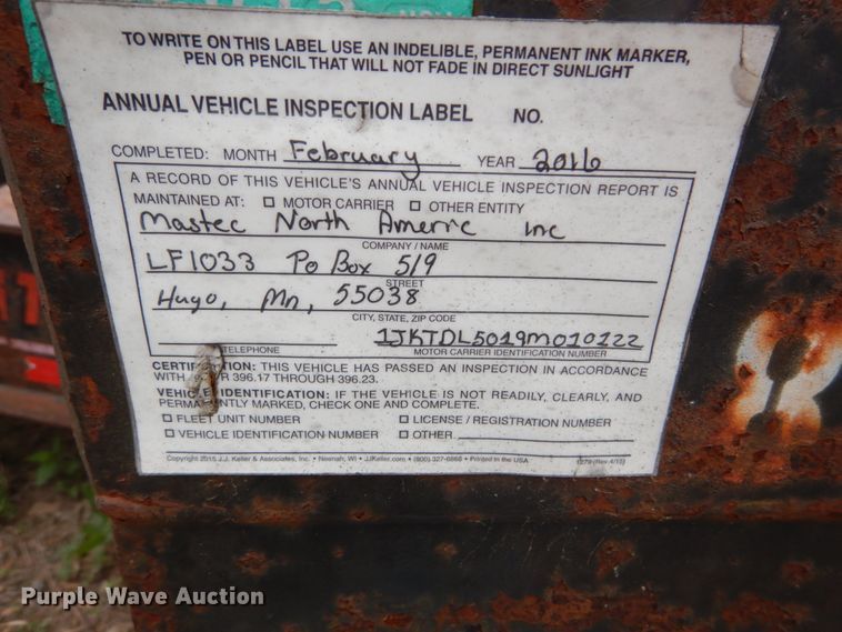 image for item IT9061 2009 Interstate 50TDL  tilt deck equipment trailer