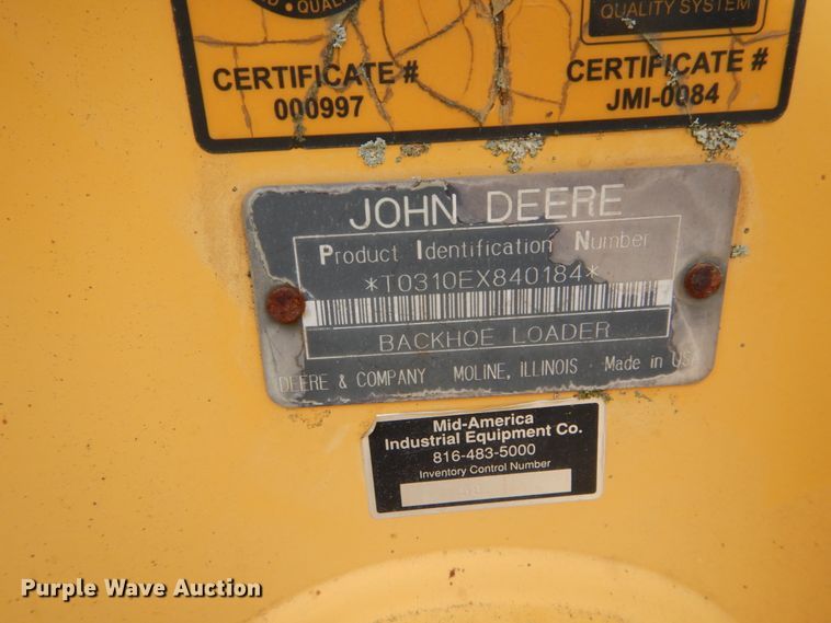 image for item IT9062 1998 John Deere 310E  backhoe
