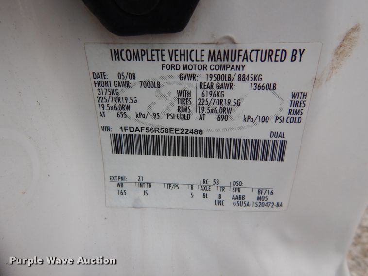 image for item IT9063 2008 Ford F550 XL  dump truck