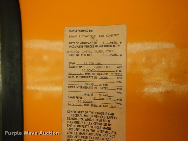 image for item IT9073 1997 International 4700  dump truck