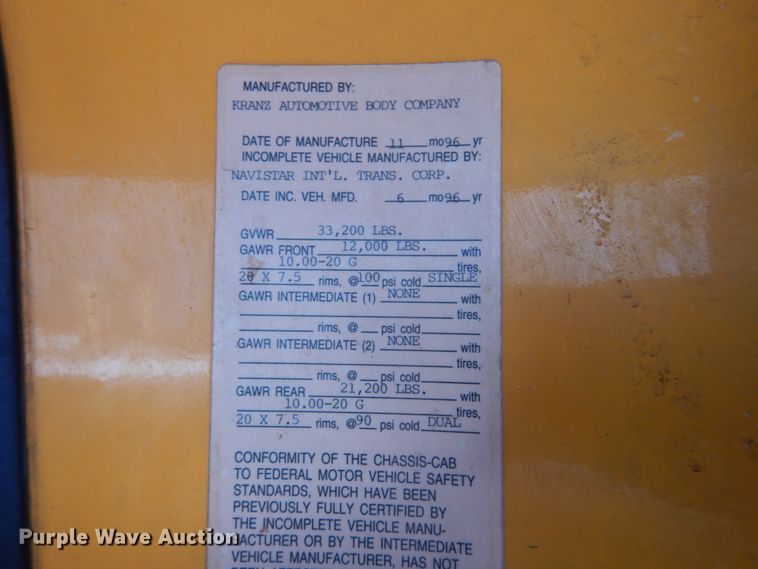 image for item IT9078 1997 International 4700  dump truck