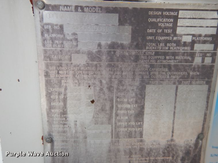 image for item IT9096 2002 International 7400  digger derrick truck