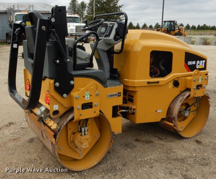 image for item IT9288 2019 Caterpillar CB-24B  double drum vibratory roller