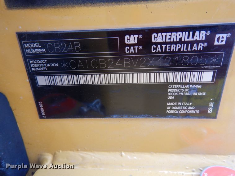 image for item IT9288 2019 Caterpillar CB-24B  double drum vibratory roller