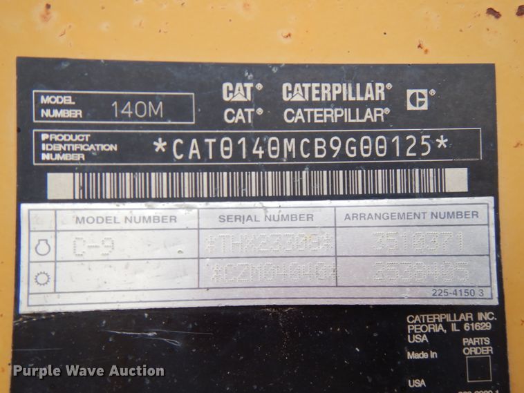 image for item IT9292 2008 Caterpillar 140M  motor grader