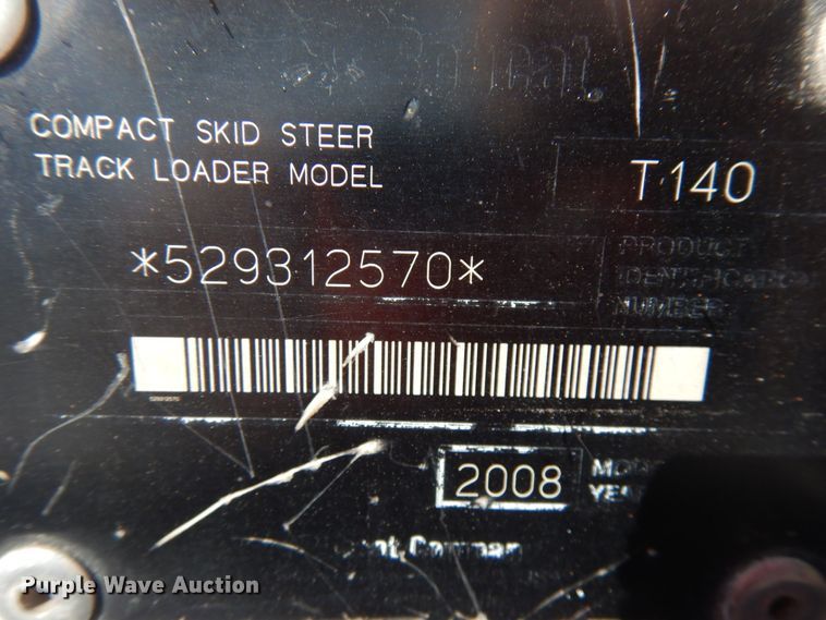 image for item IT9375 2008 Bobcat T140  tracked skid steer loader