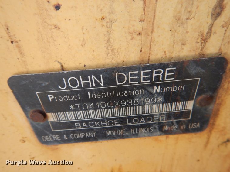 image for item DA5295 2004 John Deere 410G  backhoe