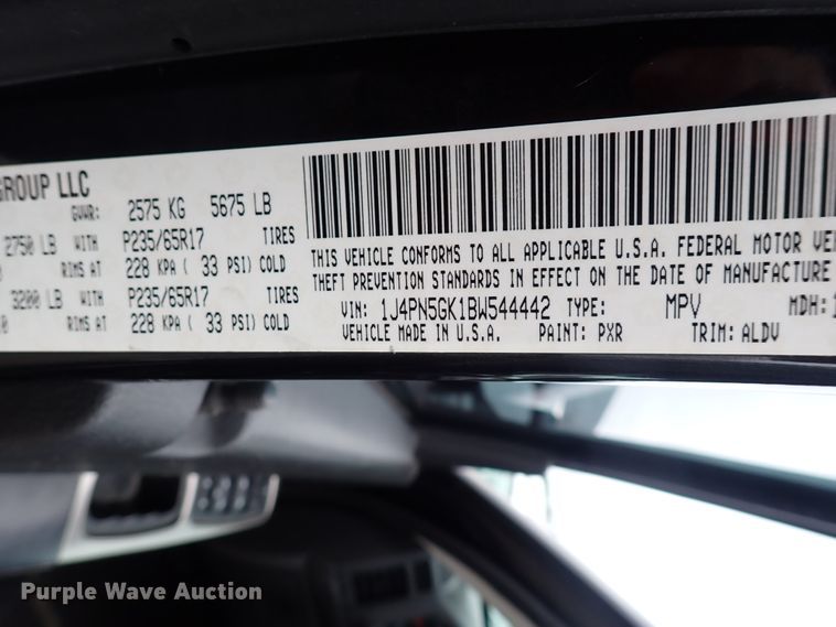 image for item DC1495 2011 Jeep Liberty  SUV