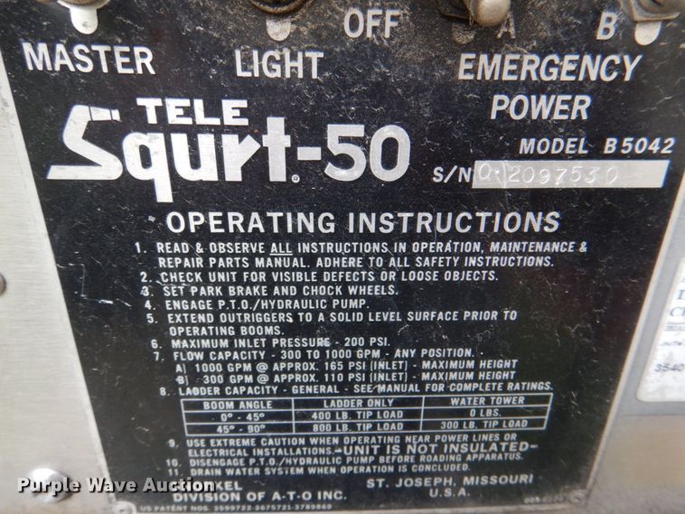 image for item DE8449 1978 American Lafrance  ladder fire truck