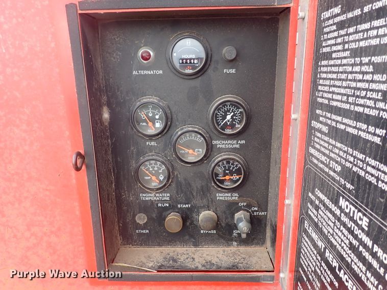 image for item DJ5665 Sullair D175Q  air compressor