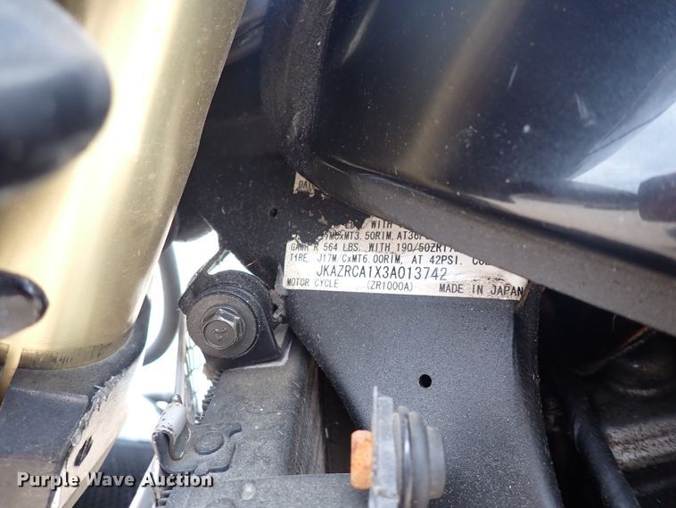 image for item DJ5730 2003 Kawasaki Z1000A  motorcycle