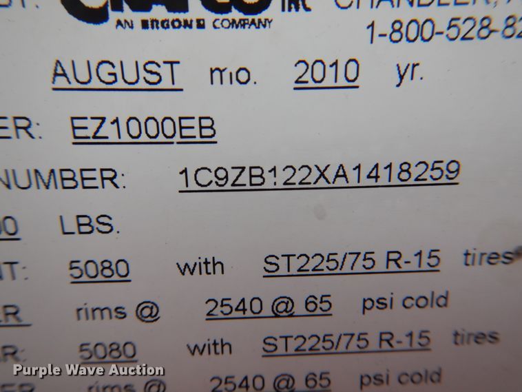 image for item DL0000 2010 Crafco EZ1000EB melter/applicator