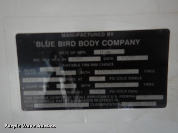 image for item DL0298 2000 Chevrolet  school bus