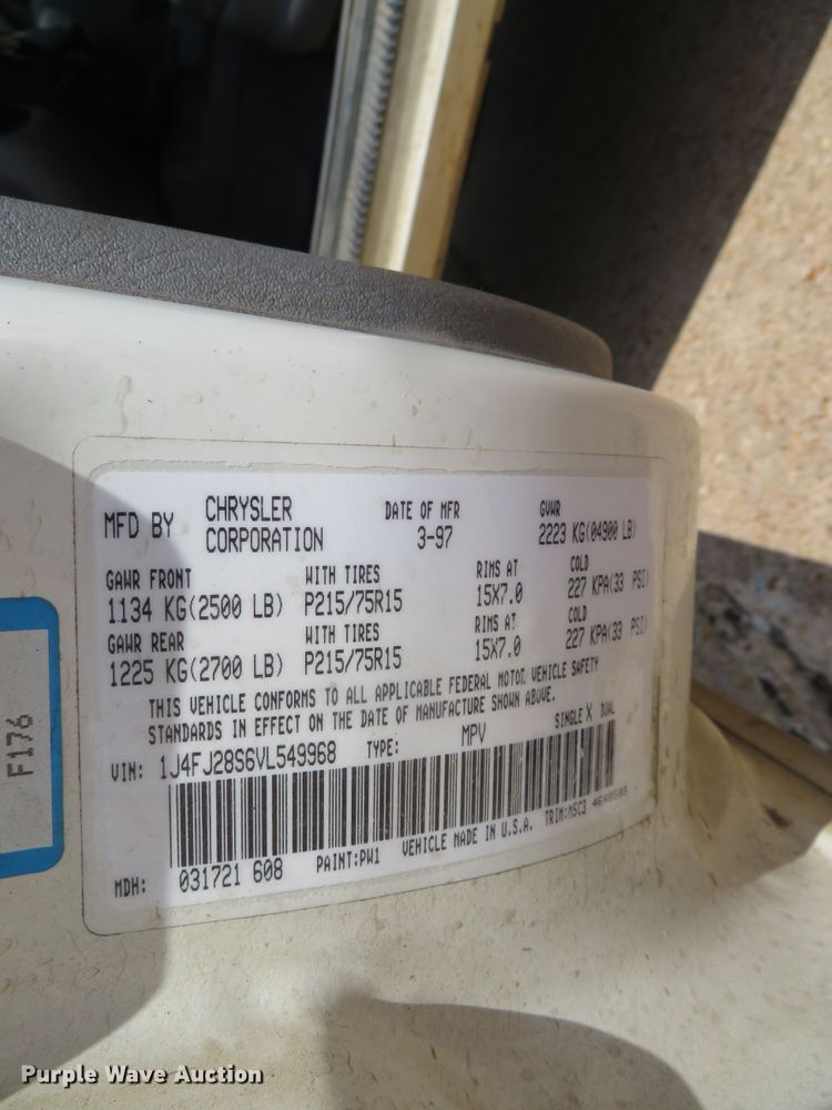 image for item DN5865 1997 Jeep Cherokee  SUV