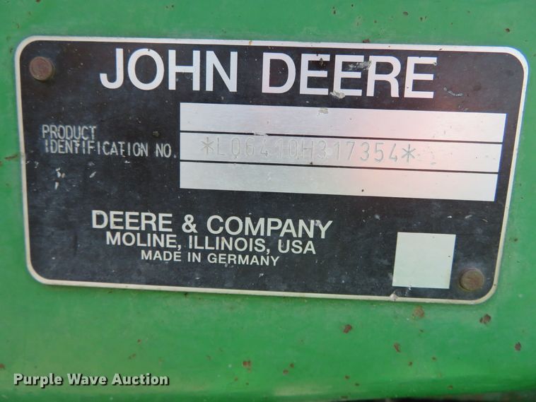 image for item DN5871 John Deere 6410  tractor
