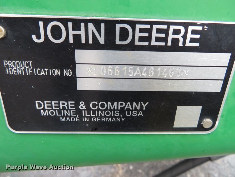 image for item DN5874 John Deere 6615  tractor