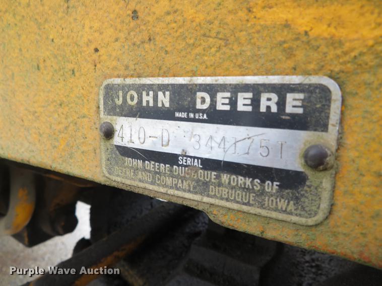 image for item DN5878 John Deere 410D  backhoe