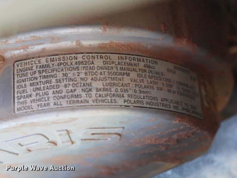 image for item HG9520 2004 Polaris Sportsman 500  ATV
