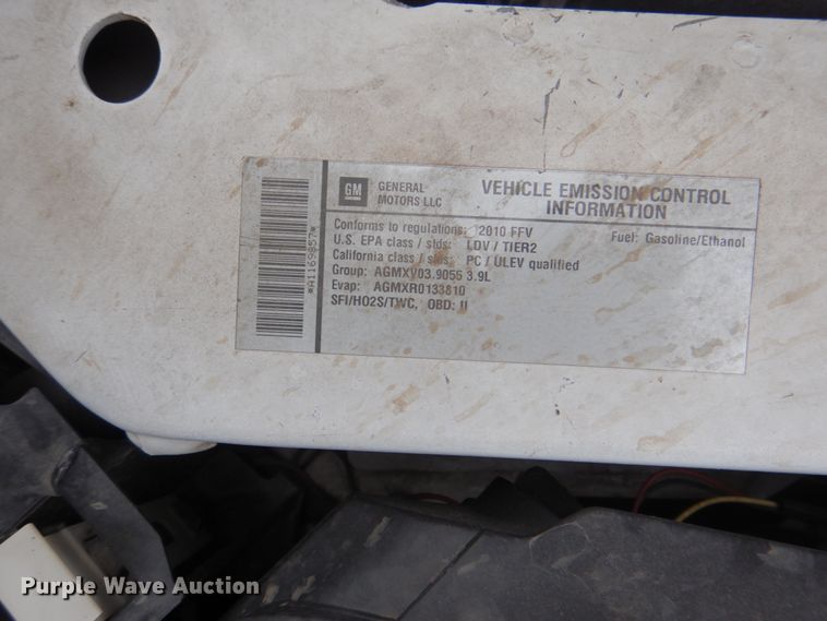 image for item IA9797 2010 Chevrolet Impala Police Cruiser