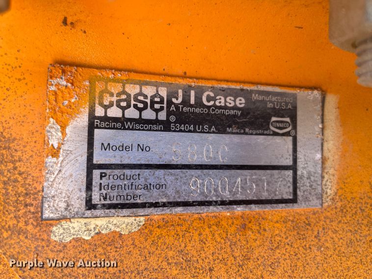 image for item IC9272 1980 Case 580C  backhoe