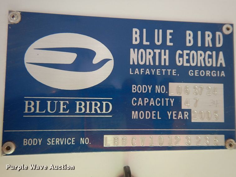 image for item ID9875 2005 Blue Bird Vision  school bus