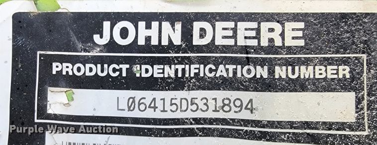 image for item IF9797 2007 John Deere 6415  tractor