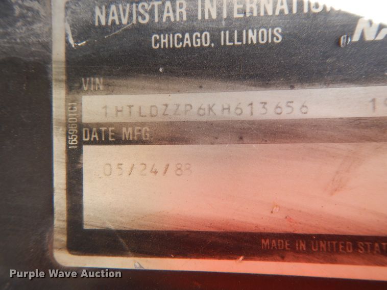 image for item IL9363 1989 International 1954  dump truck