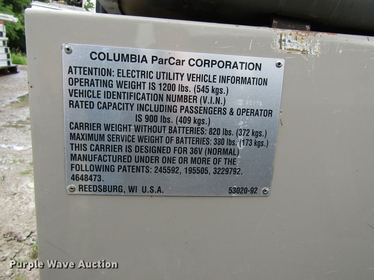 image for item IL9386 Columbia  golf cart