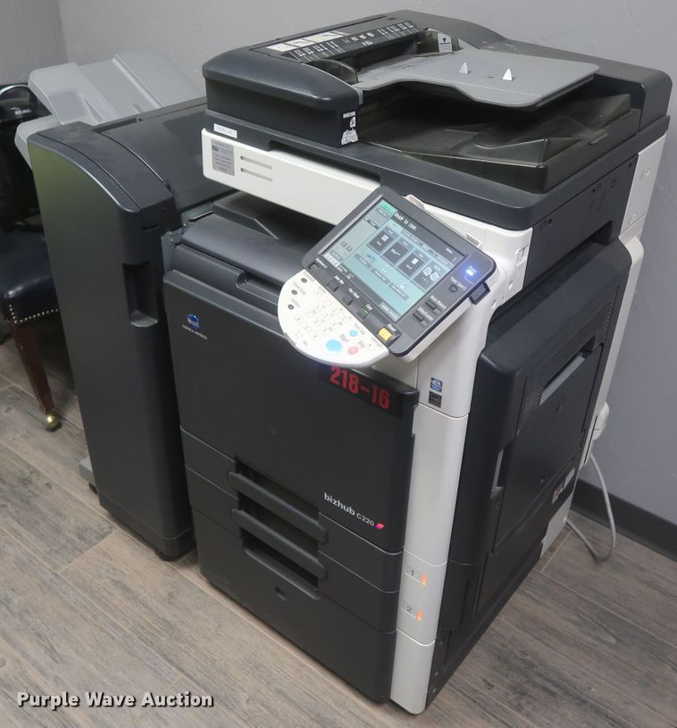 image for item IO9099 2012 Konica Minolta Bizhub C220 multi-function copy center