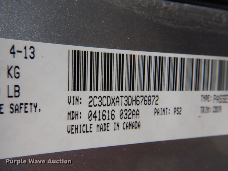 image for item IQ9484 2013 Dodge Charger Police