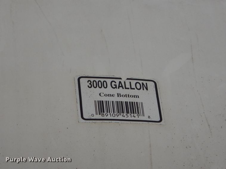 image for item IS9095 (2) 3,000 gallon cone bottom tanks