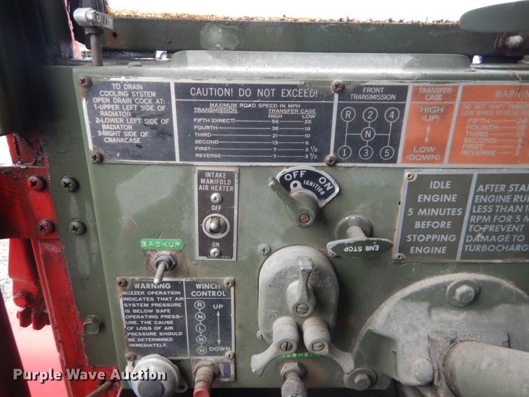 image for item IT9021 1983 Am General  truck cab and chassis