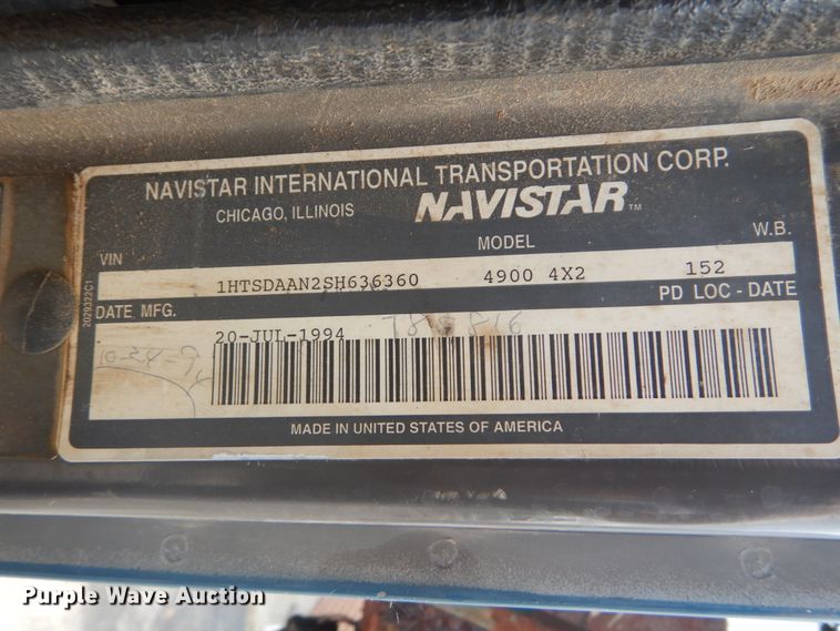 image for item IT9108 1994 International 4900  dump truck