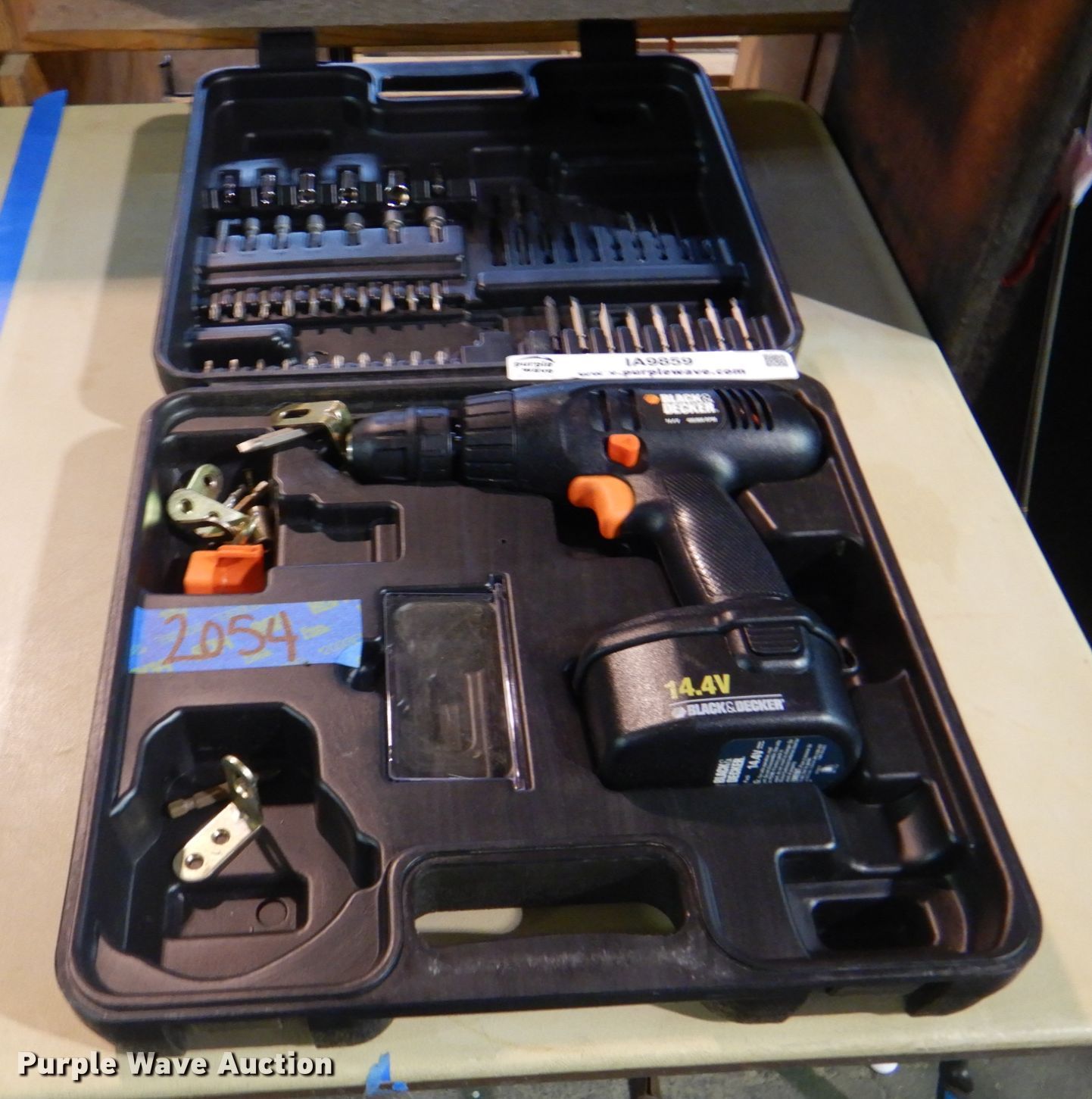 Black & Decker 14.4V drill set in Tulsa, OK Item IA9859 sold Purple
