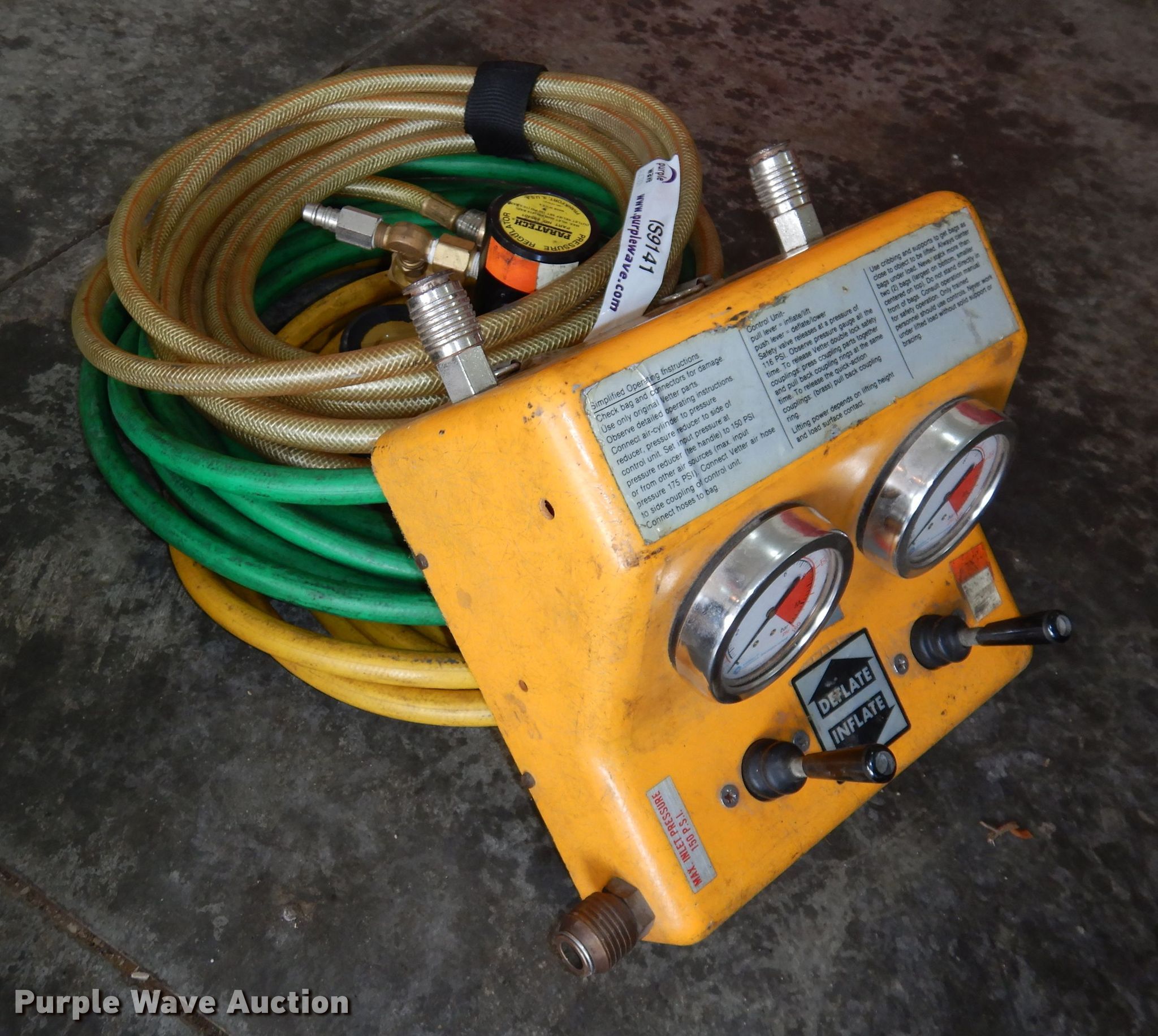 Vetter air bag lift system in Tecumseh, KS Item IS9141 sold Purple Wave