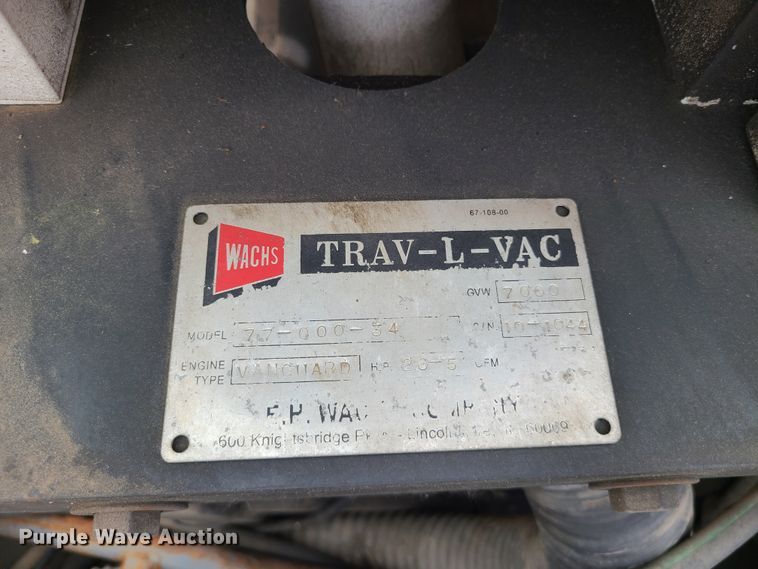 image for item DC6236 Wachs Trav-L-Vac 77-000-54  vacuum excavator
