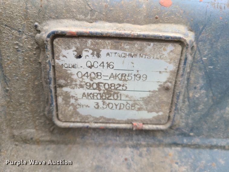 image for item DC6248 JRB QC416 100"W grapple bucket